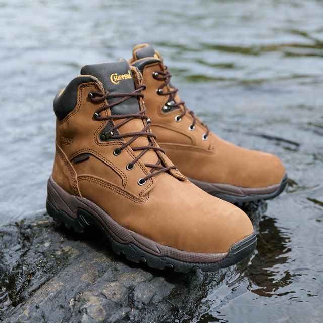 Graeme 6” Waterproof Comp Toe Hiker in Brown. Shop this style.