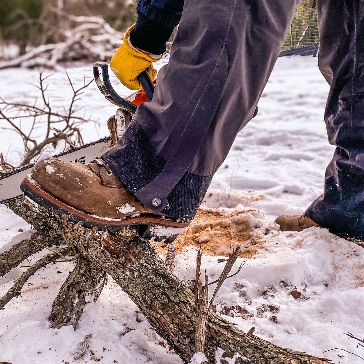 Super Logger 9-inch men's waterproof insulated steel-toe boot in aged bark (brown). Shop Super Logger.