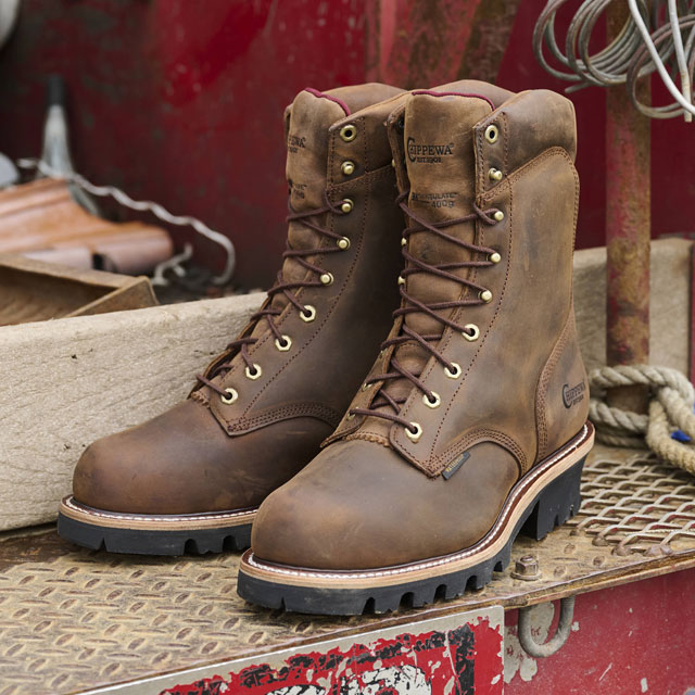 Super Dna 9" Waterproof Steel Toe Insulated Logger in Bay Apache (Brown). Shop Super Dna.